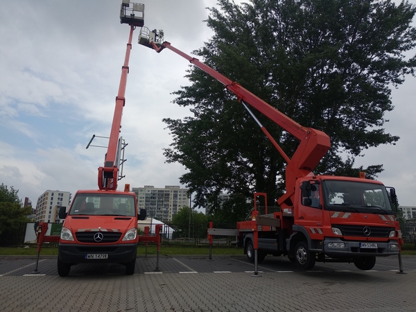 wynajem podnośnika koszowego Bielany